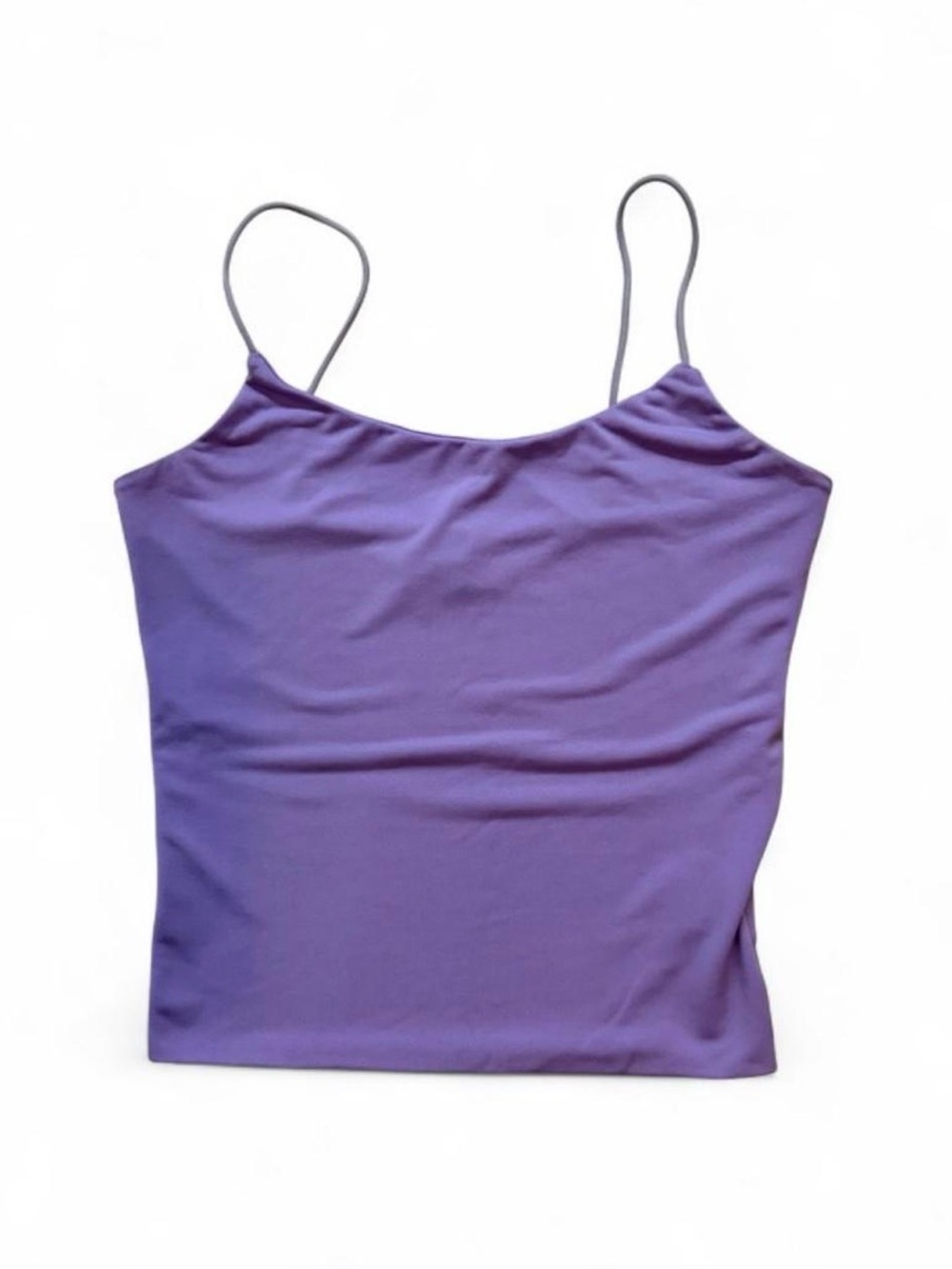 Papaya Purple Spaghetti Tank Crop Top